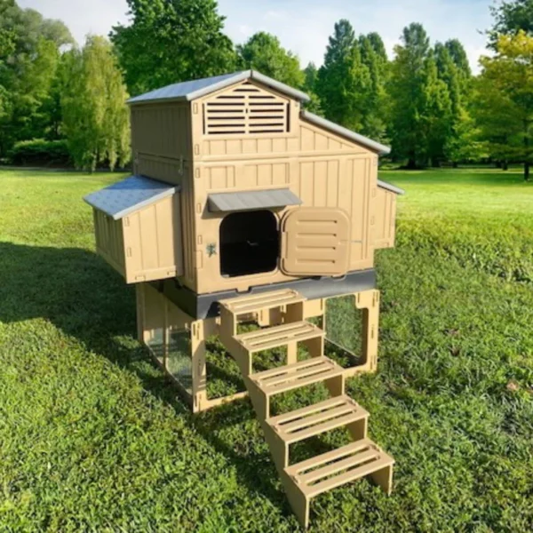 Snap Lock Formex Chicken Coop, Large Tan (Up to 8 Chickens) - Image 4